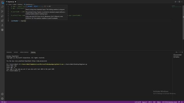 Beginner Python Exercises and Solutions #1