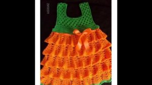 Замечательная вязаная крючком детская одежда