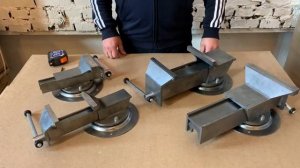 Тиски стальные слесарные поворотные Калибр