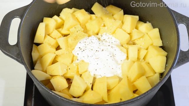 Самый Простой Рецепт из КУРИЦЫ ❤️ Быстрый Ужин за 30 минут ❤️ Тушеная Картошка с Мясом ГОТОВИМ ДОМА