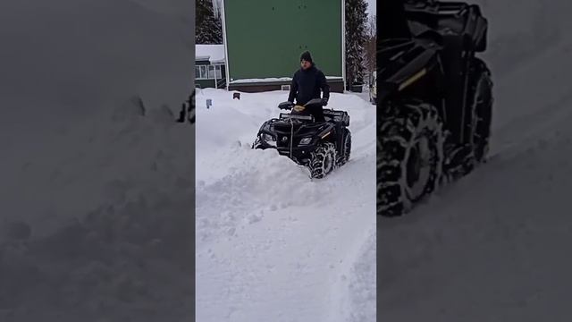 Snow shuffle always a pleasure on the Can Am Outlander #nordfin #snow #taigaschool