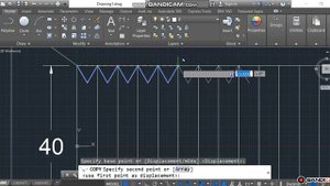 How to Make Thread in AutoCAD 2D
