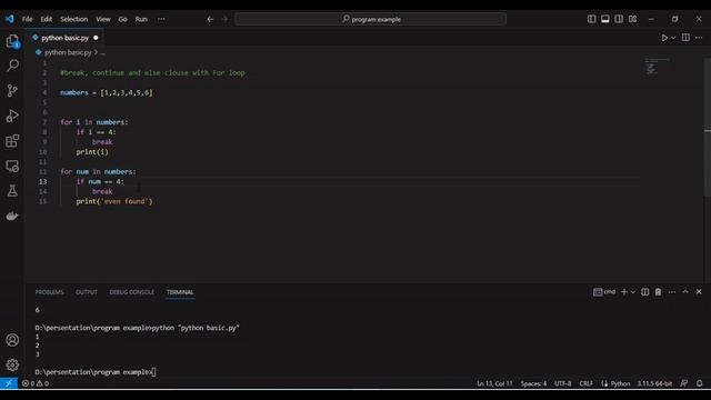 Python for Beginners in Hindi 2024 | Chapter 8: Break, Continue & For-Else in Python #pythontutoria