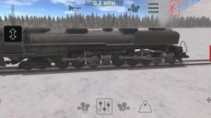 Пытаюсь разогнаться до скорости света на паровозе в Train and yard simulator.