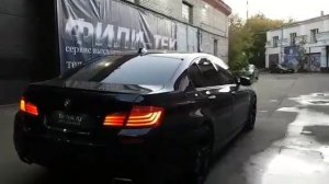 Спортивный выхлоп на BMW 535 F10