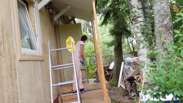 ВЛОГ: Красим дом! Вот, какой выбрали цвет! 25.07.21 смотреть онлайн