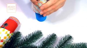 ? Новогодний светящийся домик фонарик на ёлку своими руками ? Поделки из втулки ?