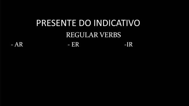 Regular verbs with -ar ending in present tense in European Portuguese. Grammar смотреть онлайн