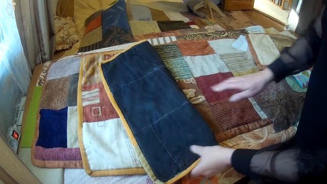 лоскутное шитье из остатков мебельной ткани