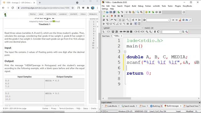 uri online judge problem 1006 solution | c programming in bangla