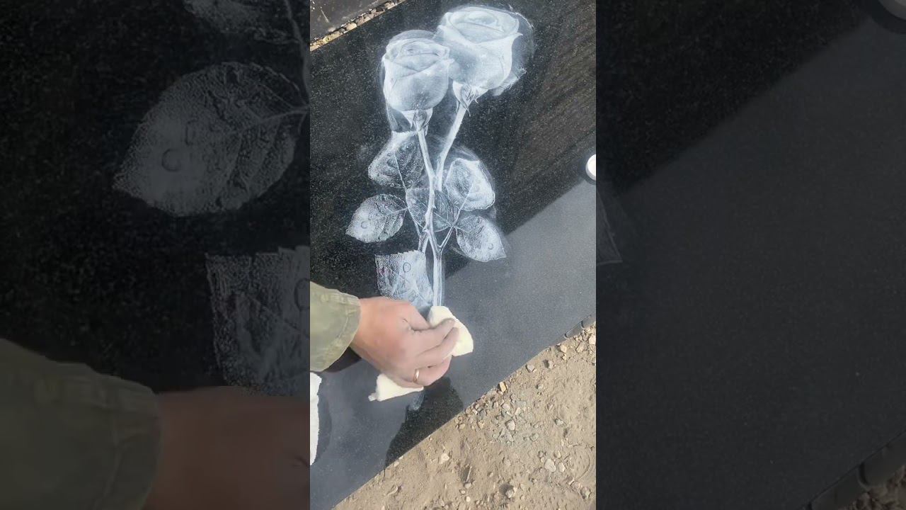 Как покрасить портрет на гранитном памятнике самому легко и просто за минуту. Смотрим! смотреть онлайн