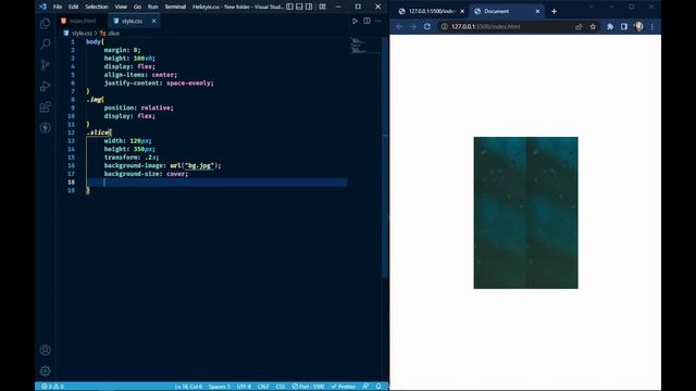 How to create Image effect using css || image slice effect with css 2022 смотреть онлайн