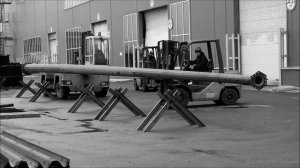 30-метровая высокомачтовая опора, контрольная сборка. КТЦ Металлоконструкция/ High-mast pole. 30 m