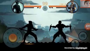 Прохождение shadow fight 2 первый бой с учеником  сенсея первый бой с учеником рыси опыт да уровня