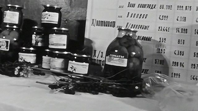 1968 год. Тюмень. Продовольственная выставка. Продукция предприятий Тюменской области.