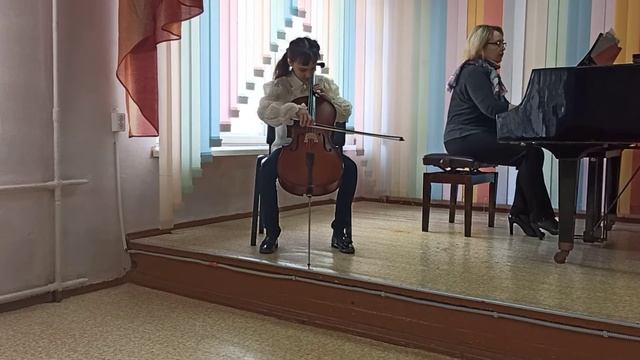 ДМШ # 4 Мальцева Ксения,Д.Кабалевский ,,Полька". смотреть онлайн