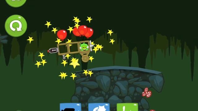 Bad Piggies - When Pigs Fly - bonus level 2-V Three Star Walkthrough смотреть онлайн