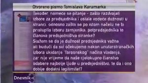 Tomislav Karamarko - Dnevnik 3 HRT, 10.04.2012.