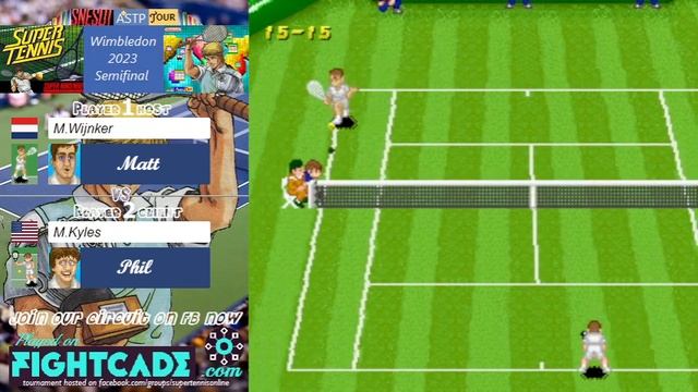 Wijnker vs Kyles - Semifinal - Wimbledon23 - Super Tennis SNES Online смотреть онлайн