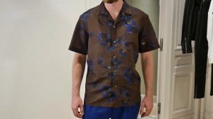 Мужская рубашка от Brioni, смесь хлопка и льна, review: ID 164775