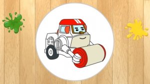 Мультик - Раскраска - Робокар Поли - Учим цвета. Часть 3. Robocar Poli - Learn Colors