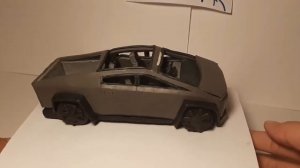Tesla cybertruck из пластилина