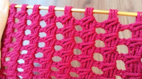 ОЧЕНЬ ПРОСТОЙ и КРАСИВЫЙ УЗОР для тунисского узора смотреть онлайн