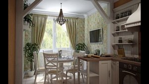 КУХНЯ , ГОСТИНАЯ , СТАЛОВА ИНТЕРЬЕР И ДЕКОР В СТИЛЕ ПРОВАНС??????