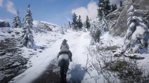 Journey through the Serene Forest and Snowy Mountains of Red Dead Redemption 2