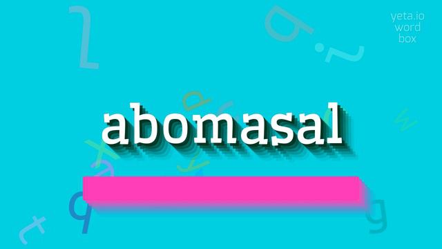 ABOMASAL - HOW TO SAY ABOMASAL? #abomasal смотреть онлайн