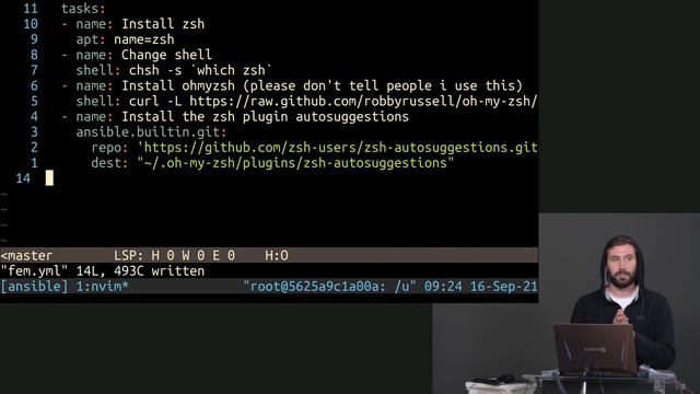 04. Creating Ansible Tasks to Install Zsh смотреть онлайн