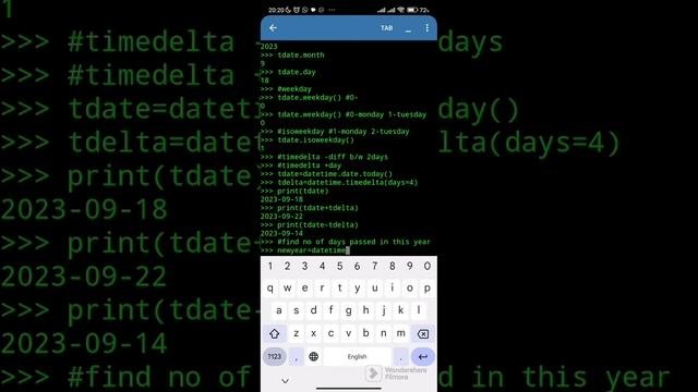 What are Datetime Modules in Python -  with Examples | Python Tutorial &pydroid3 | studysquad317