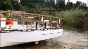 , Парусно -моторный катамаран Малыш ,земноводный .