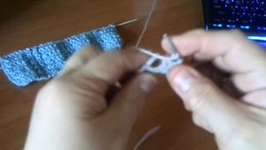 Узор спицами рифленые дорожки