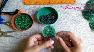 ФИАЛКА из БИСЕРА - мастер-класс. Урок 2/2 - Листья и сборка