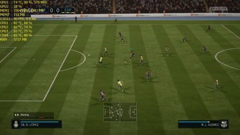 FIFA 18 i5 7300HQ GTX 1050 8GB RAM Benchmark Test