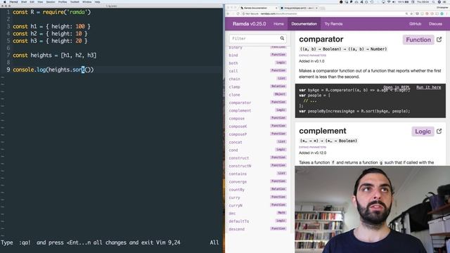 Ramda JS Tutorial – Part 17 (comparator) смотреть онлайн