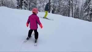 Сочи Красная Поляна • Катаюсь на лыжах • Горные лыжи для детей