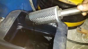 Фильтруем масло для горелки на отработке