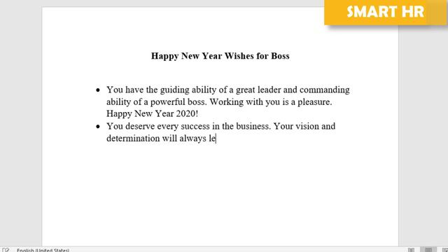 Happy New Year 2020 Wish | New Year Wishes Messages & Greetings for Boss | Smart HR смотреть онлайн
