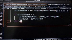 Desafio 3 FIND Kth SMALLEST PAIR DISTANCE. ???️??#challenge #development #python #google #microsoft