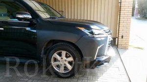 Рестайлинг Lexus lx 570 из 08-2015 года в 2021 год + обвес Черный #рестайлинг #lx570 #рестайлингавт