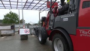 Колесный погрузчик Weidemann 5080 и электрический фронтальный погрузчик 1160 eHoftrac обзор техники
