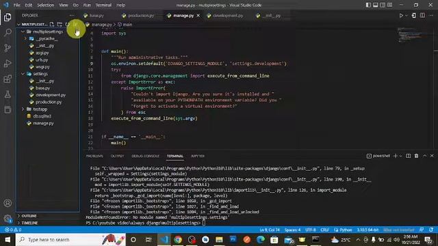 HOW TO USE MULTIPLE SETTINGS.PY FILES IN DJANGO смотреть онлайн