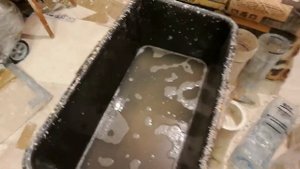 Организация рабочего места для замеса гипса