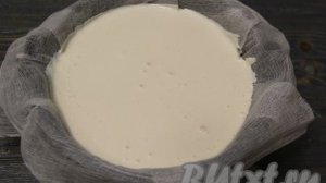 Творожный сыр из ряженки, кефира и сметаны