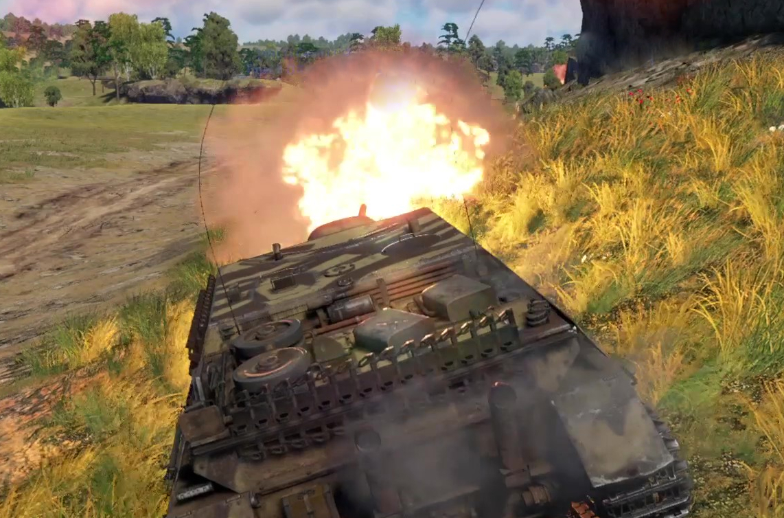 Играю на Panzer IV/70(V) в War Thunder.