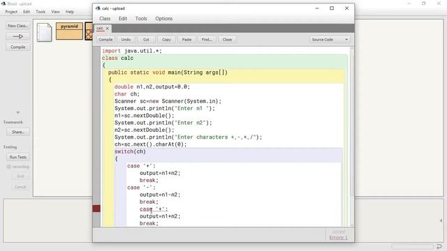 BlueJ Environment Java Programming Class 9 ICSE Program for Calculating the Number's output смотреть онлайн