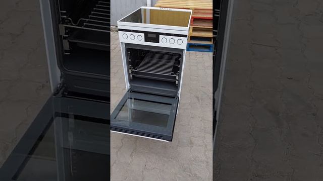 Кухонна плита електрична 50см Аміка Amica SHC 11585 W вживана смотреть онлайн