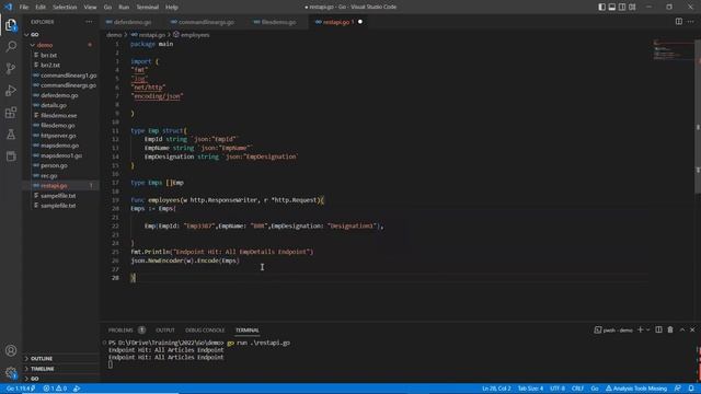 Go Language - Rest API